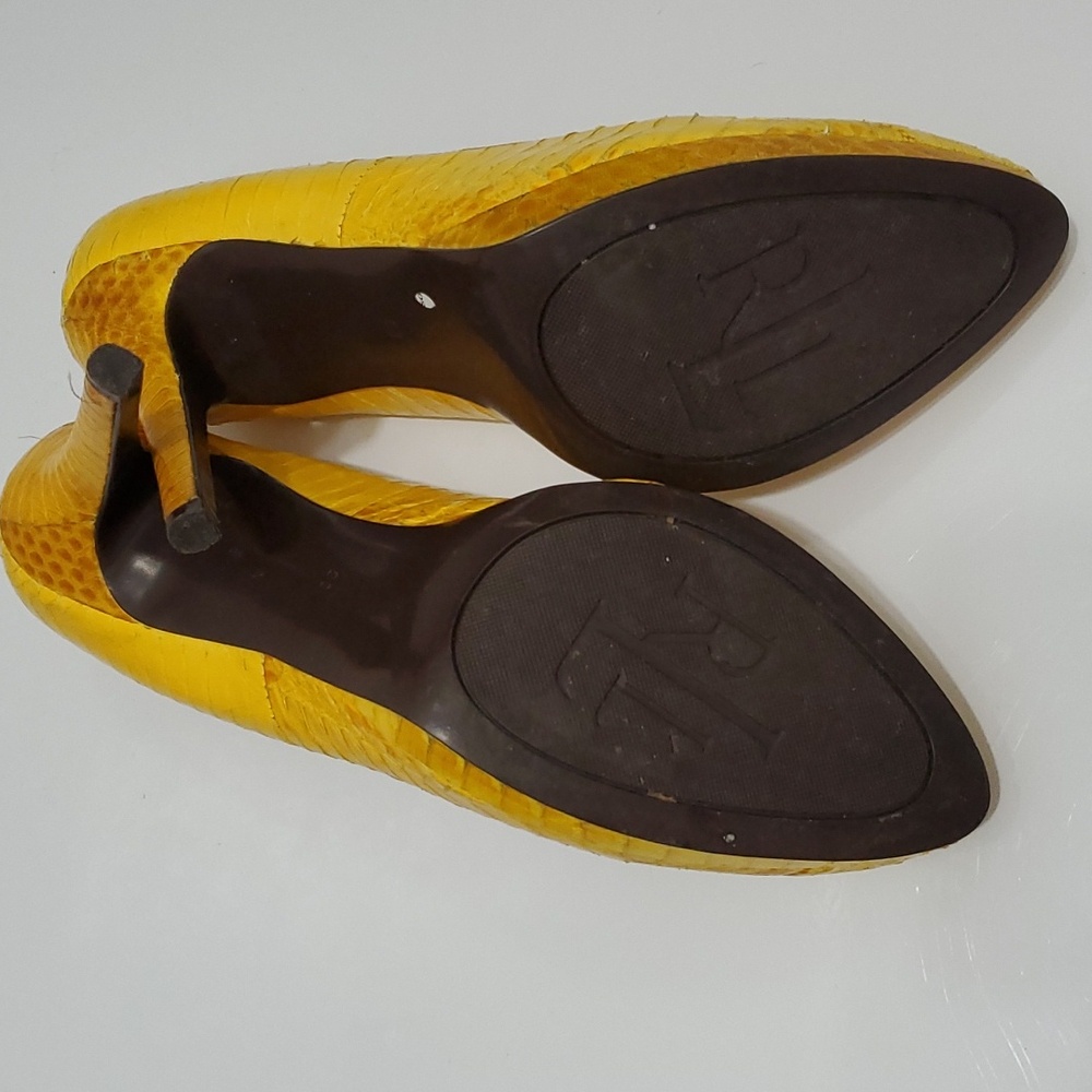 Ralph Lauren reptile shoes. Kailee stiletto pumps. Size 9B. - Picture 6 of 13